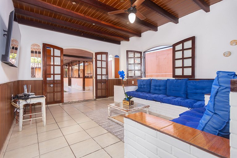 WB10Casa limone c/ churrasqueira e ducha,6 quartos. Geribá !