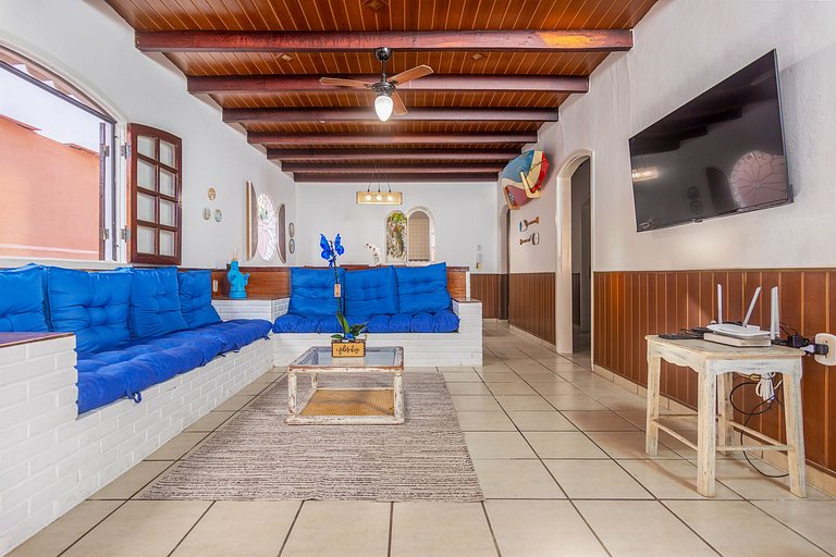 WB10Casa limone c/ churrasqueira e ducha,6 quartos. Geribá !