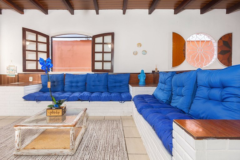 WB10. Walk to Geribá! House w/ 6 bedrooms, barbecue and outd