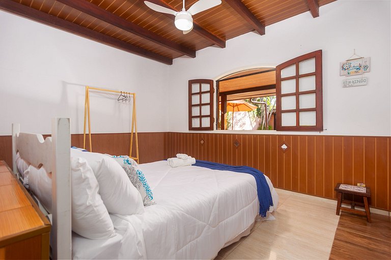 WB10Casa limone c/ churrasqueira e ducha,6 quartos. Geribá !
