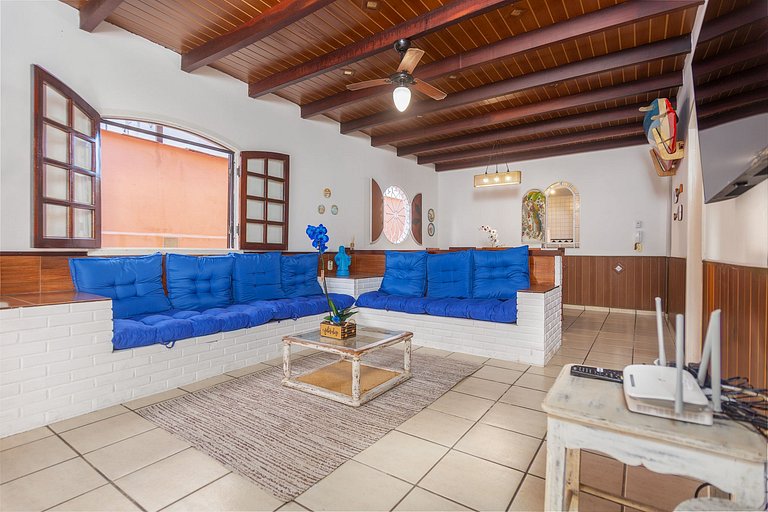 WB10Casa limone c/ churrasqueira e ducha,6 quartos. Geribá !