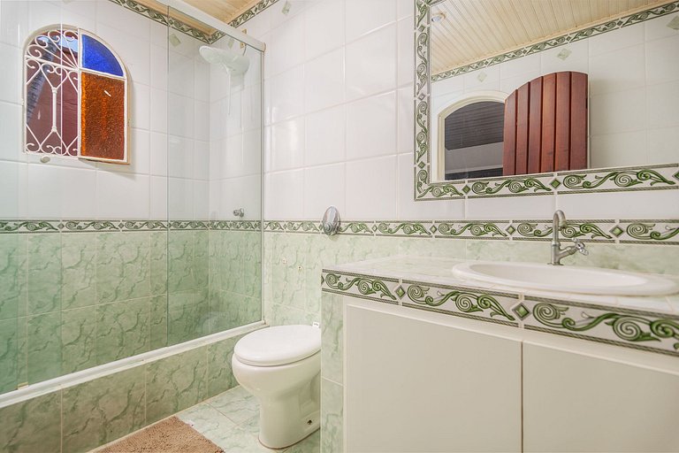 WB10Casa limone c/ churrasqueira e ducha,6 quartos. Geribá !