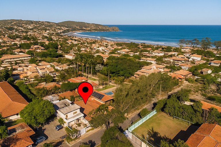 WB10. Walk to Geribá! House w/ 6 bedrooms, barbecue and outd