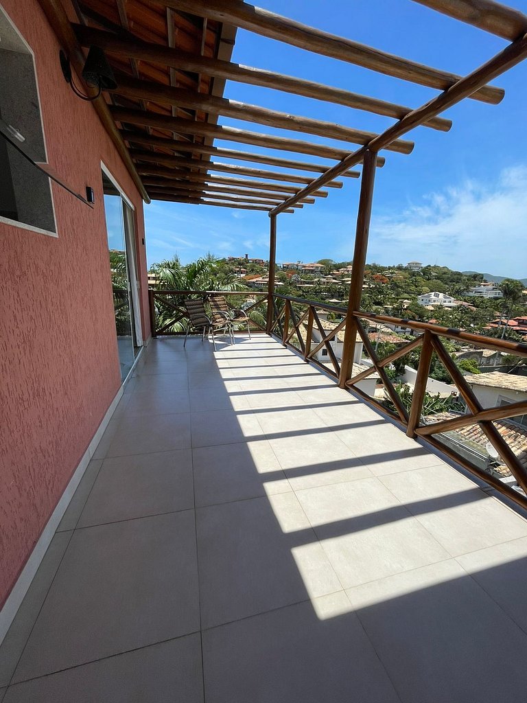 Casa com Vista para Geribá e Ferradurinha 5 Quartos, Piscina
