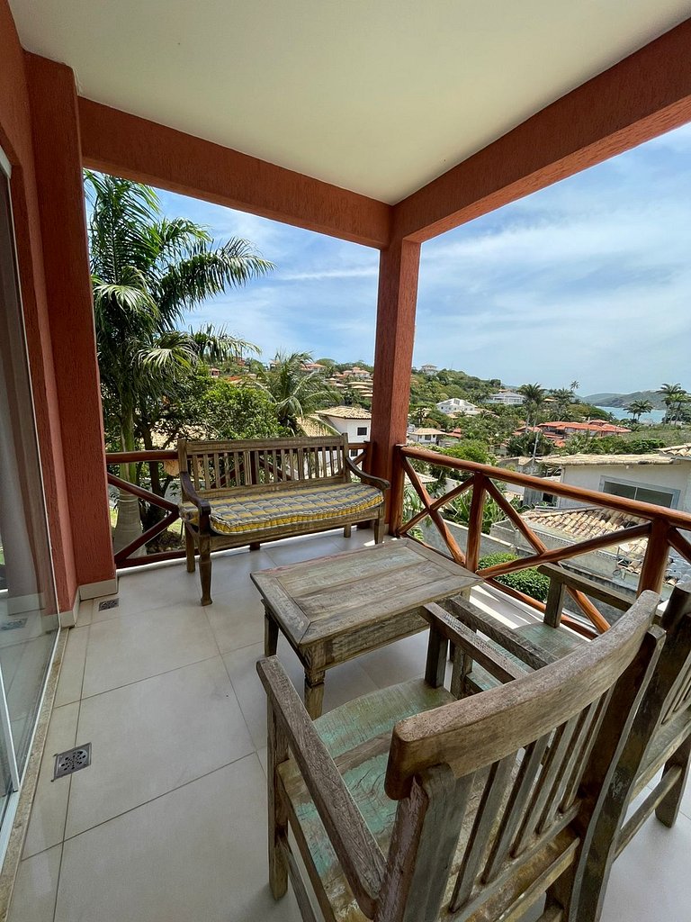 Casa com Vista para Geribá e Ferradurinha 5 Quartos, Piscina