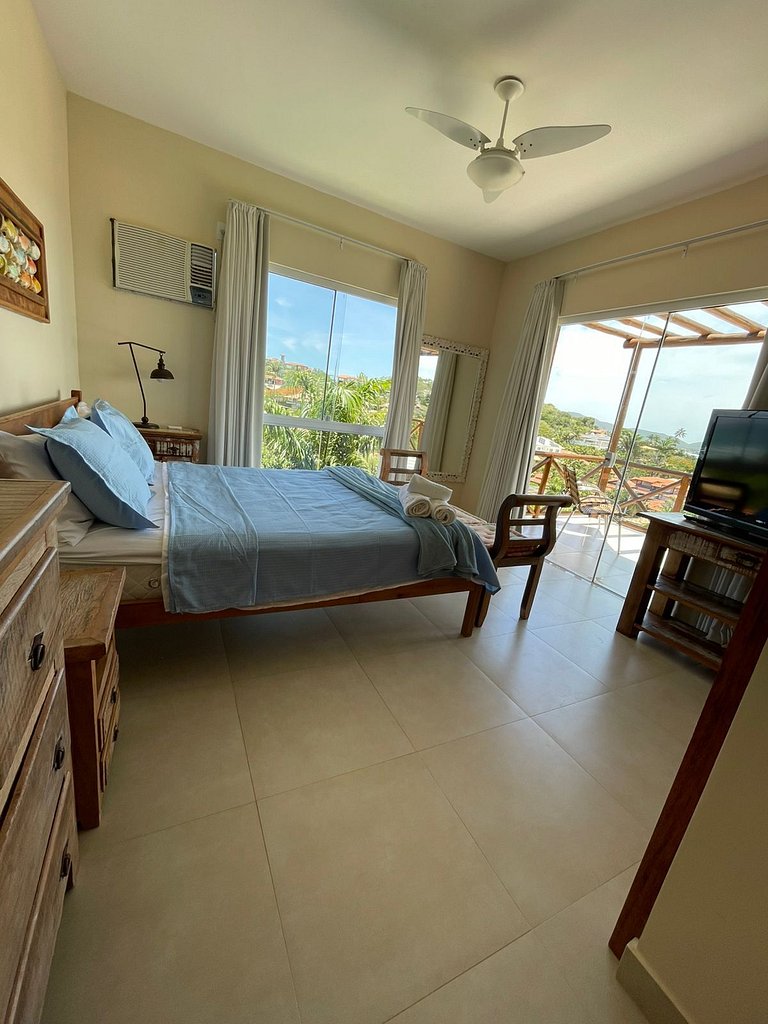 Casa com Vista para Geribá e Ferradurinha 5 Quartos, Piscina