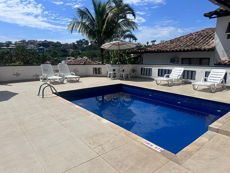 2 bedroom apartment with 2 pools in Geribá