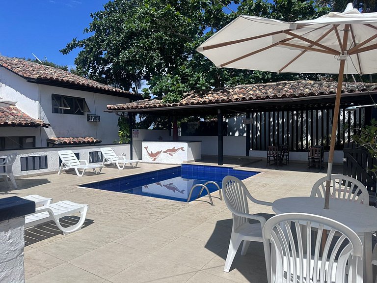 Depto 2 dormitorios con 2 piscinas en Geribá