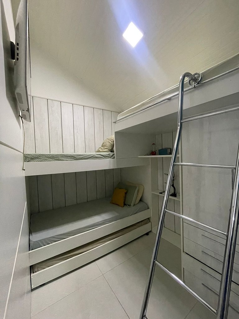 Depto 2 dormitorios con 2 piscinas en Geribá