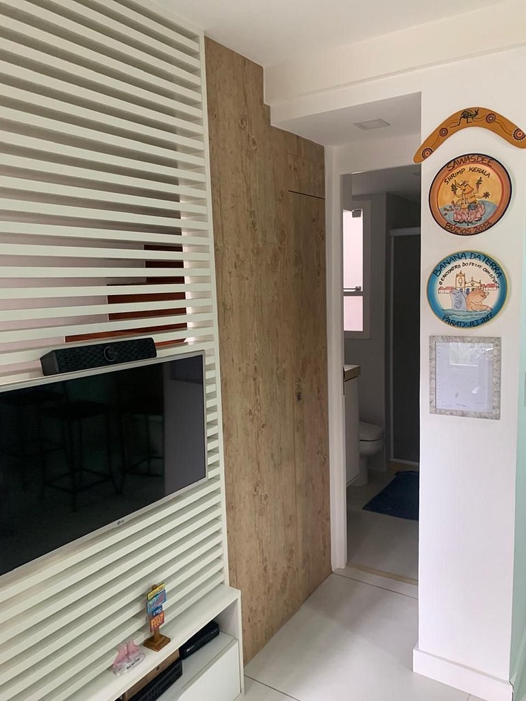 Depto 2 dormitorios con 2 piscinas en Geribá