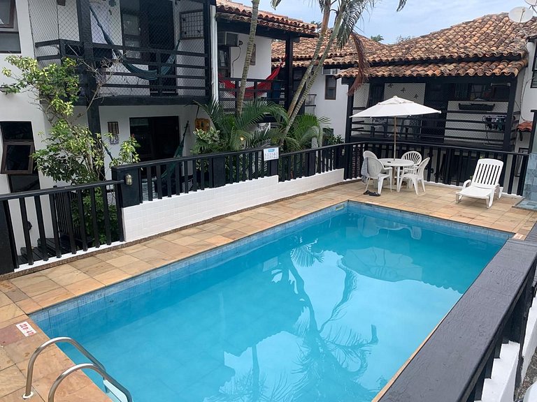 Depto 2 dormitorios con 2 piscinas en Geribá