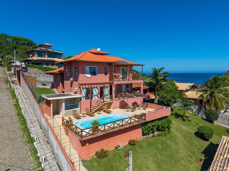 Casa com Vista para Geribá e Ferradurinha 5 Quartos, Piscina