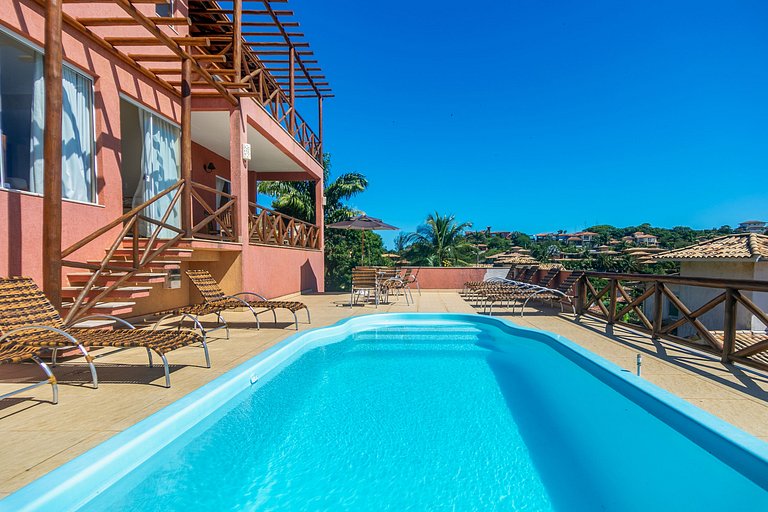 Casa com Vista para Geribá e Ferradurinha 5 Quartos, Piscina
