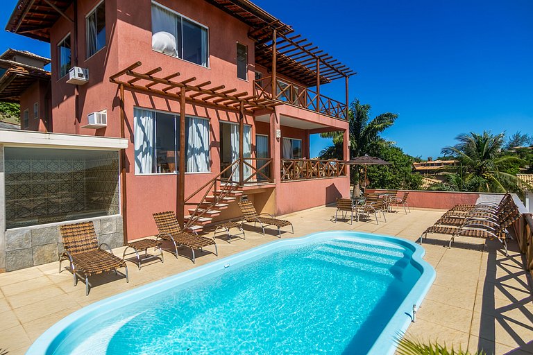 Casa com Vista para Geribá e Ferradurinha 5 Quartos, Piscina