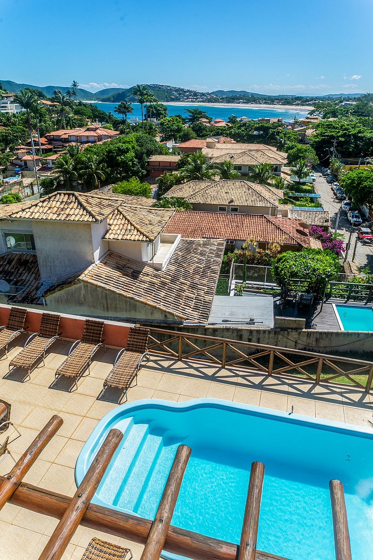 Casa com Vista para Geribá e Ferradurinha 5 Quartos, Piscina