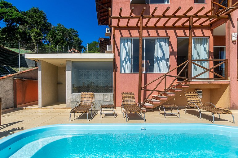 Casa com Vista para Geribá e Ferradurinha 5 Quartos, Piscina