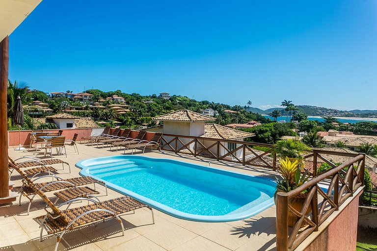 Casa com Vista para Geribá e Ferradurinha 5 Quartos, Piscina