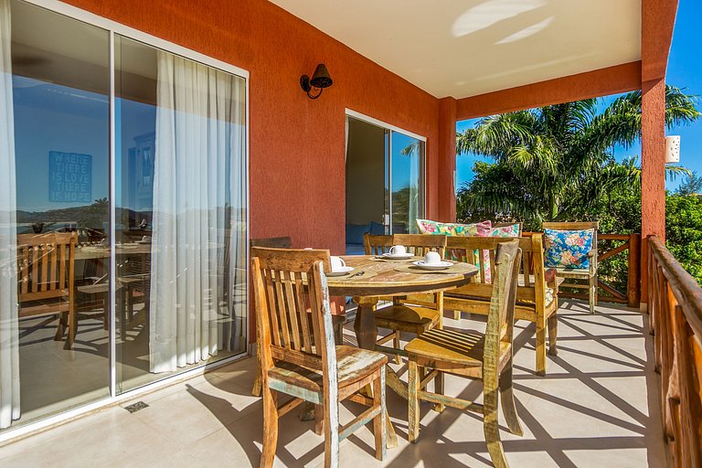 Casa com Vista para Geribá e Ferradurinha 5 Quartos, Piscina