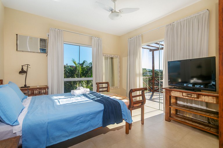 Casa com Vista para Geribá e Ferradurinha 5 Quartos, Piscina