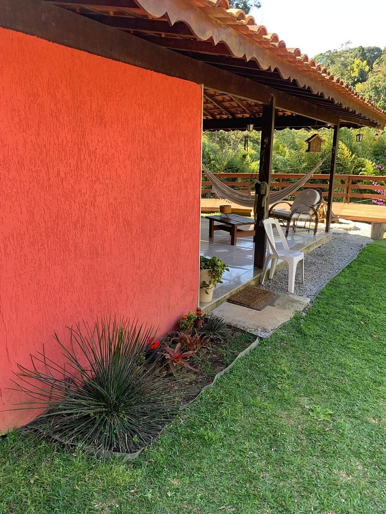Refúgio em Friburgo | Deck e Churrasqueira